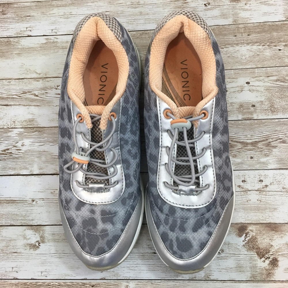 Vionic Silver and Gray Athletic Shoes - Picture 2 of 10